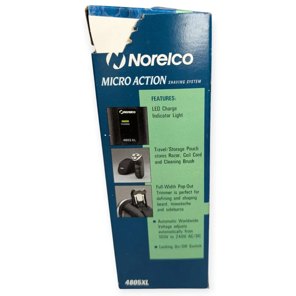 Philips Norelco Micro Action Rechargeable Razor 4805XL Unused Original Packaging